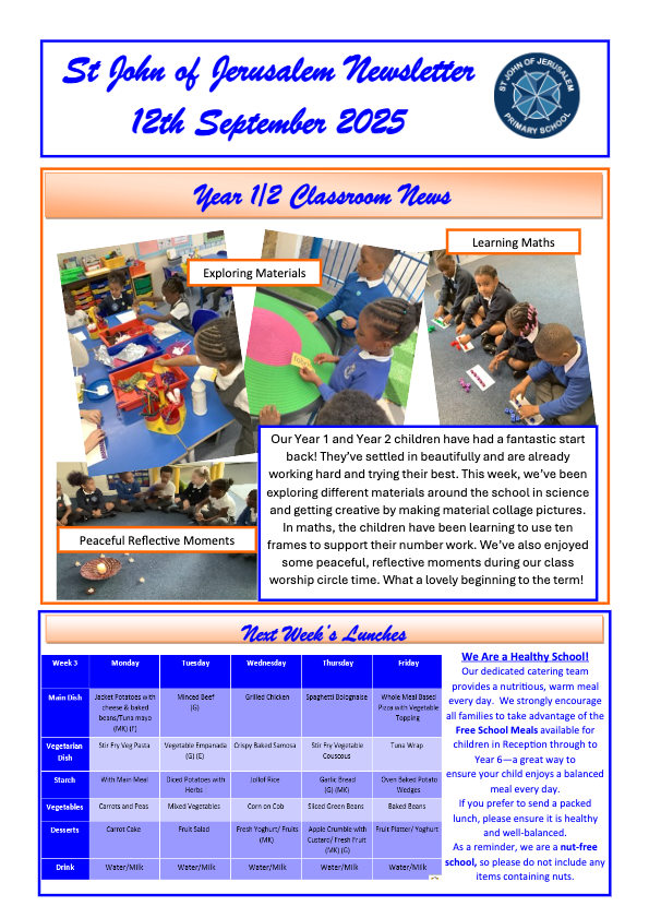 Home St John Of Jerusalem CE Primary School